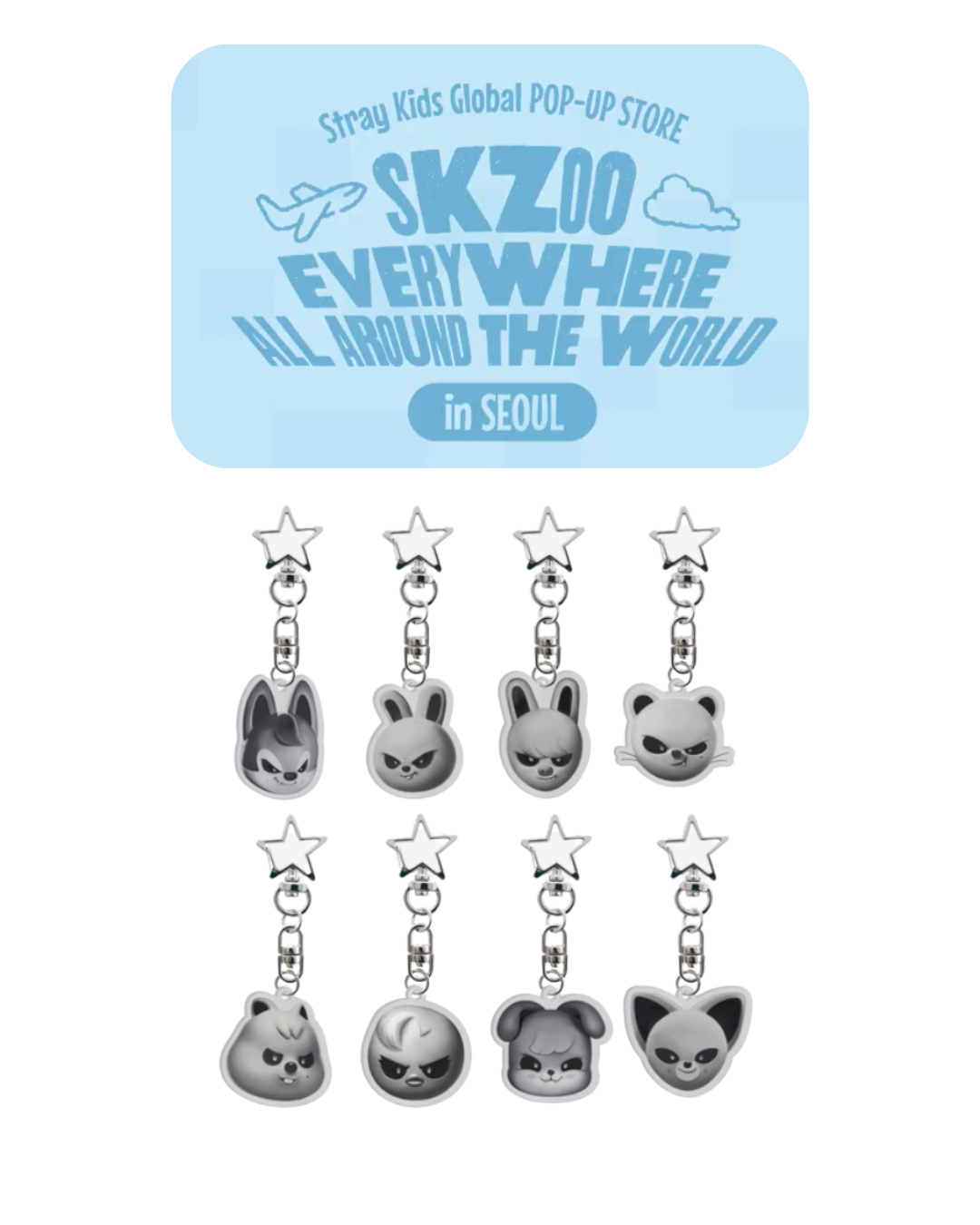 SKZOO Everywhere All Around The World] EVIL SKZOO ACRYLIC KEYRING