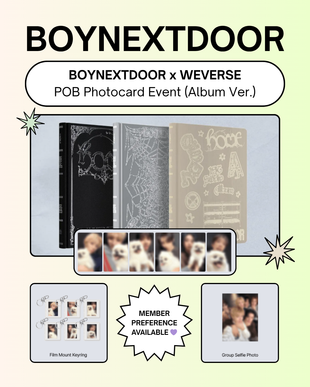 06/15 WEVERSE PHOTOCARD EVENT] BOYNEXTDOOR - The 1st Studio Album