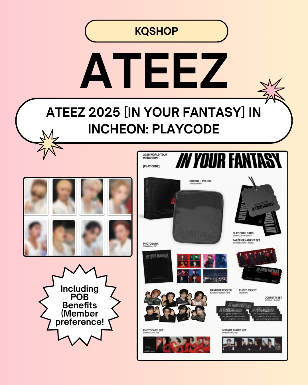 ATEEZ 2025 WORLD TOUR POB EVENT] [IN YOUR FANTASY] IN INCHEON