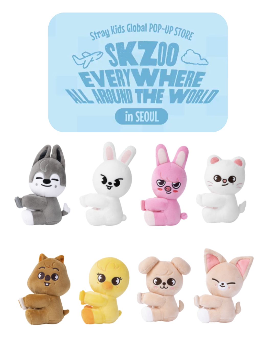 SKZOO Everywhere All Around The World] SKZOO STRAP PLUSH