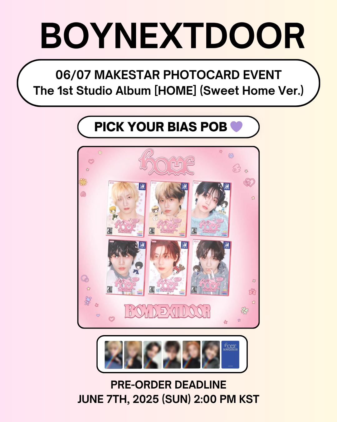 06/07 MAKESTAR PHOTOCARD EVENT] BOYNEXTDOOR - The 1st Studio Album