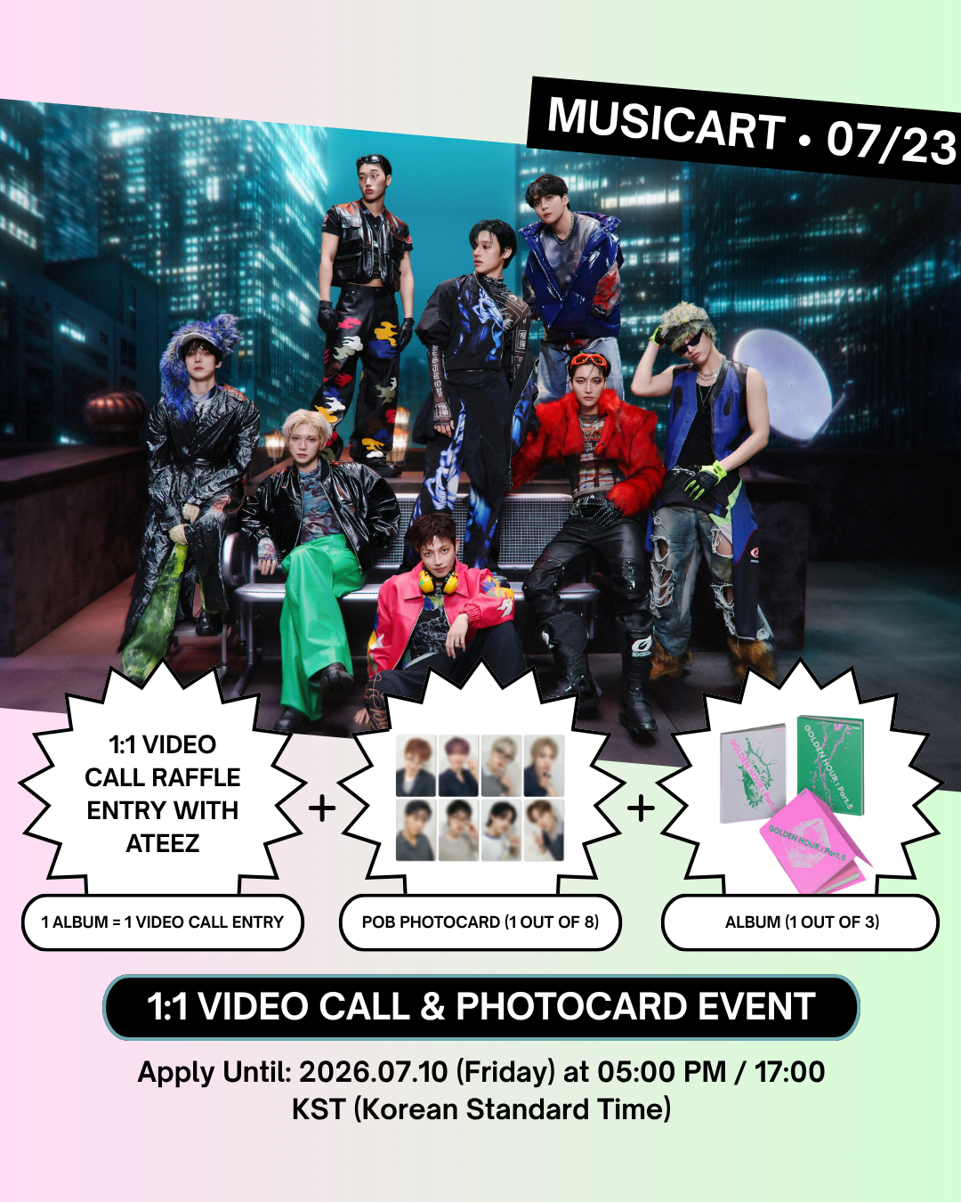07/23 MUSICART 1:1 VIDEO CALL EVENT] ATEEZ - 14TH MINI ALBUM