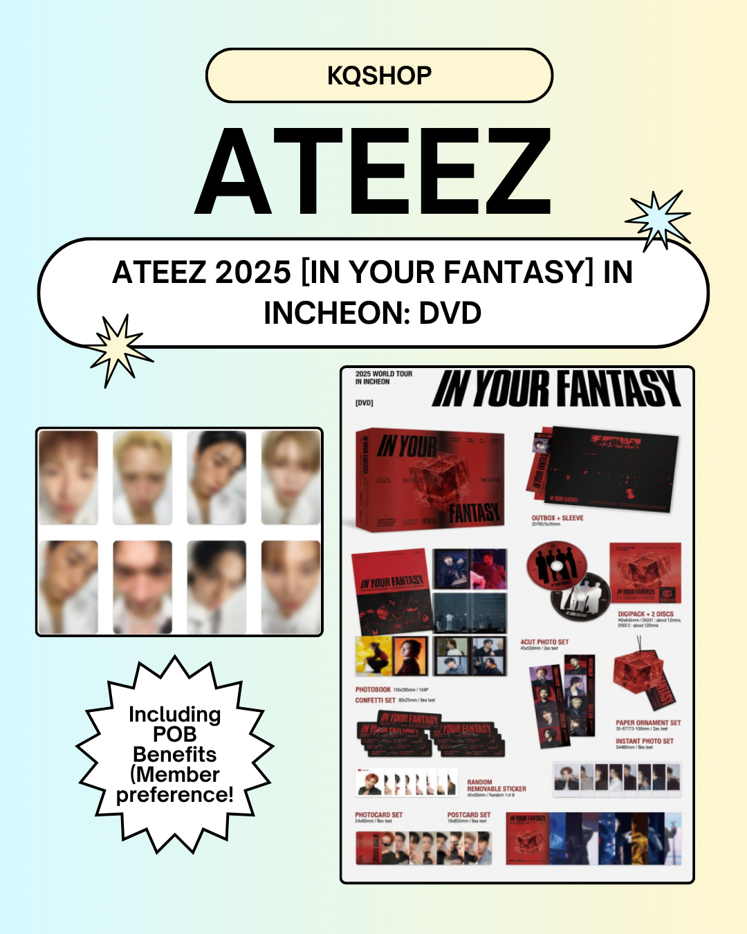 ATEEZ 2025 WORLD TOUR POB EVENT] [IN YOUR FANTASY] IN INCHEON DVD