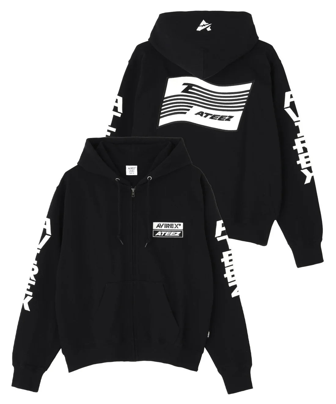 ateez avirex パーカー 新品 XL AVIREX x ATEEZ - SLEEVE LOGO PARKA (PRE-ORDER) | WONDERNARA