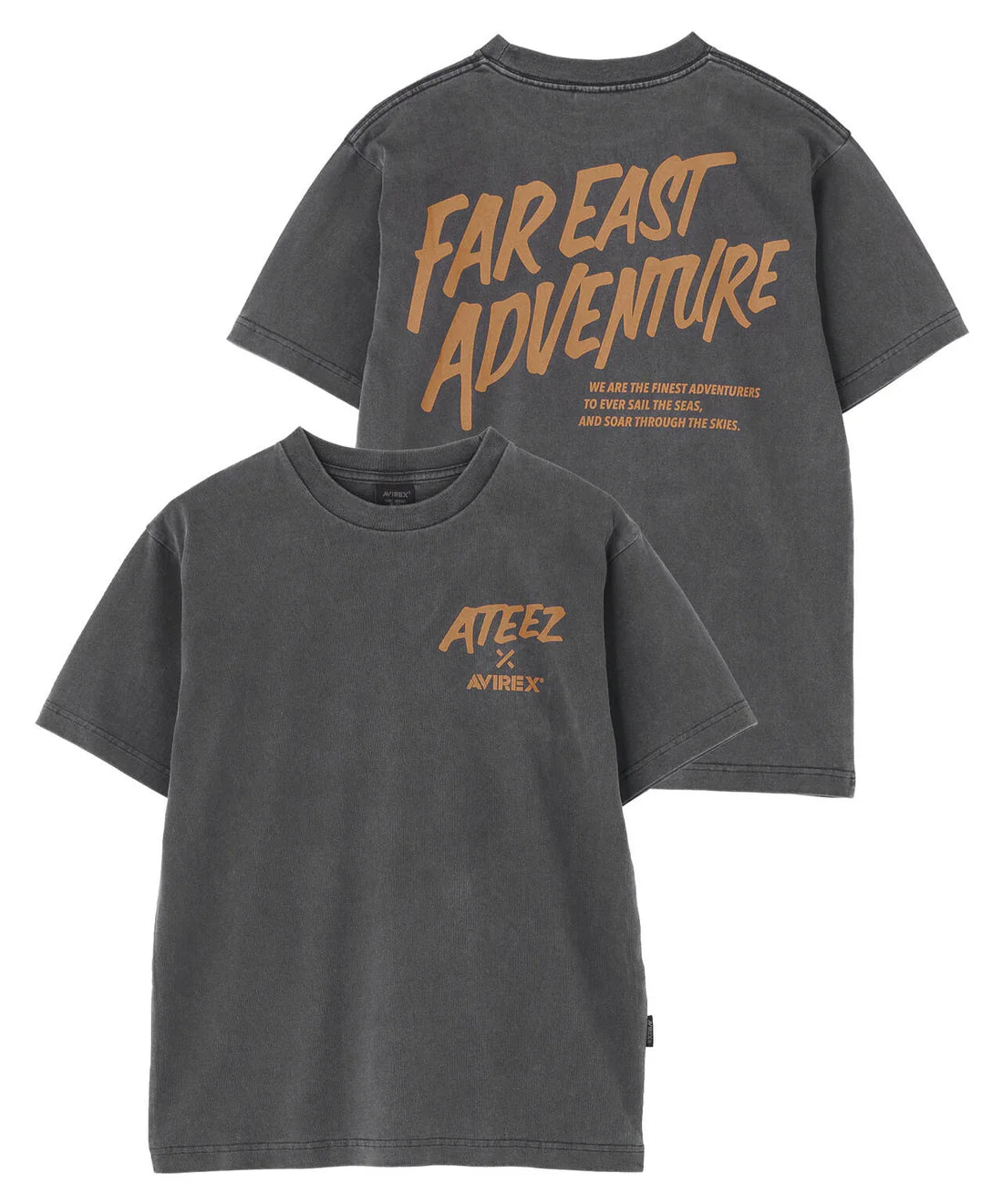 AVIREX x ATEEZ - FADE WASH PRINT T-SHIRT “ADVENTURE” (PRE