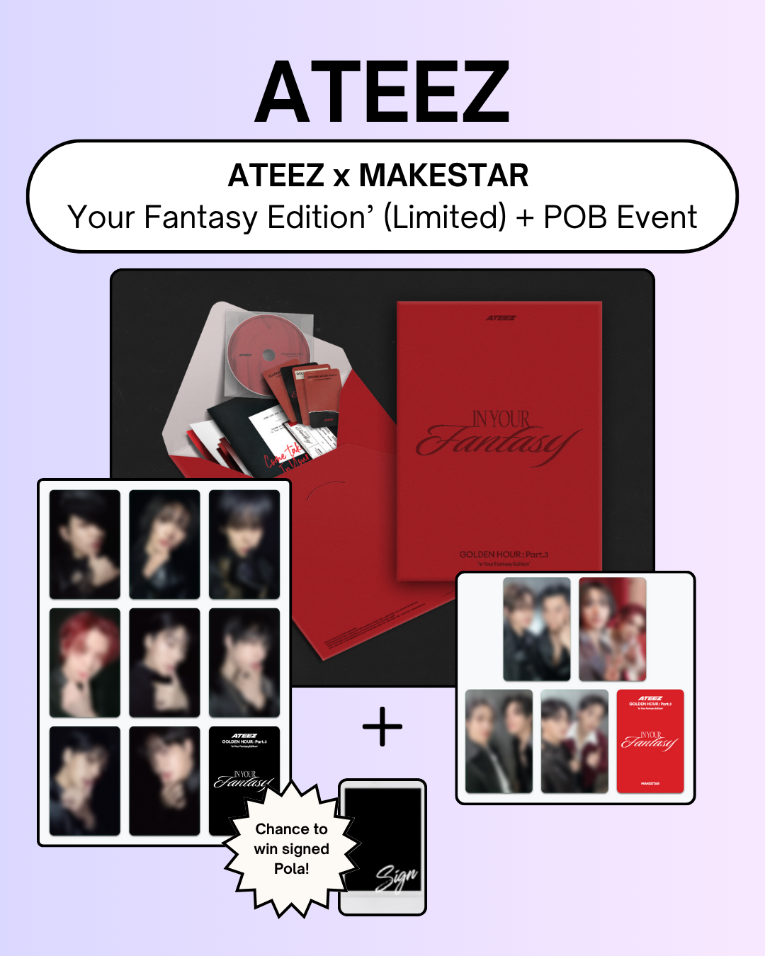 ateez in your fantasy makestar ラキドロ 16種 08/20 LUCKY DRAW ateez in your fantasy makestar ラキドロ 16種 08/20 LUCKY DRAW