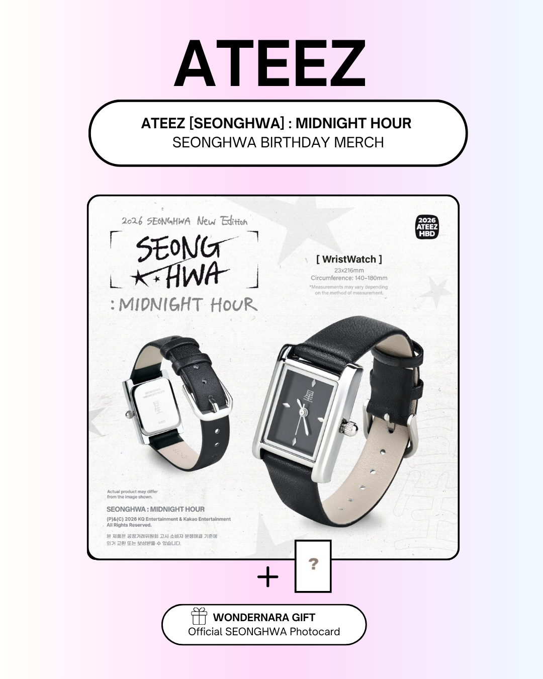 ATEEZ 2026 BIRTHDAY MD] [SEONGHWA]: MIDNIGHT HOUR (PRE-ORDER