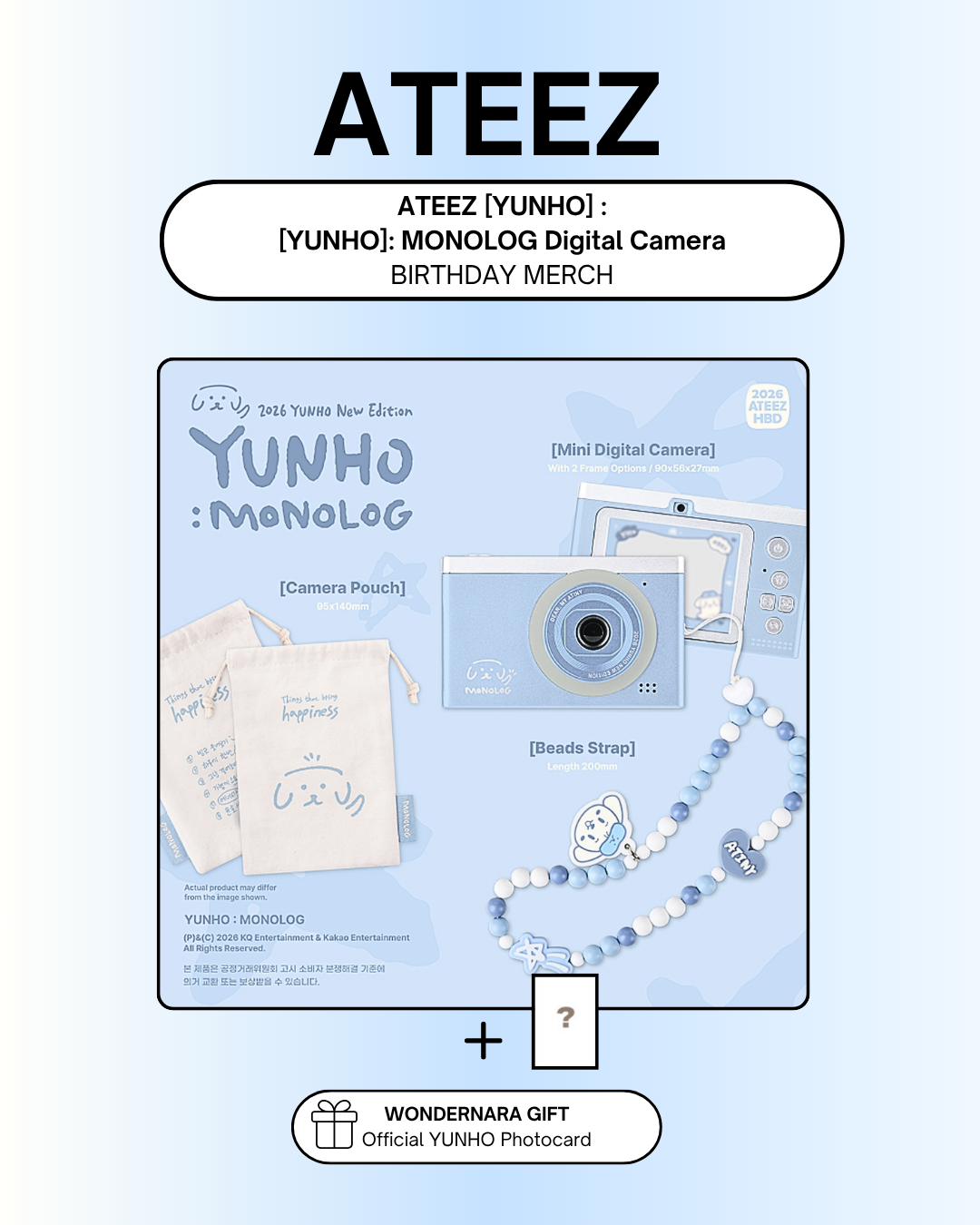 ATEEZ 2026 BIRTHDAY MD] [YUNHO]: MONOLOG (PRE-ORDER) | WONDERNARA