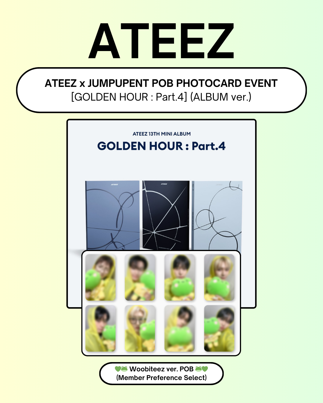 ATEEZ⭐ユノ GOLDENHOURPart.4 　POPUP　キャンドル ATEEZ GOLDEN HOUR PART 4 Pop-Up Event – Centennial, February 6 – 8