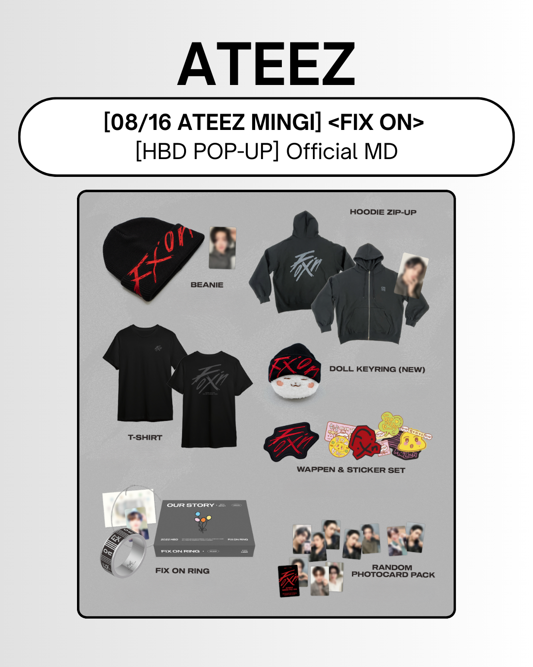 ATEEZ アメリカ MD POPUP ユニフォーム uniform ミンギ 08/16 ATEEZ ATEEZ アメリカ MD POPUP ユニフォーム uniform ミンギ 08/16 ATEEZ
