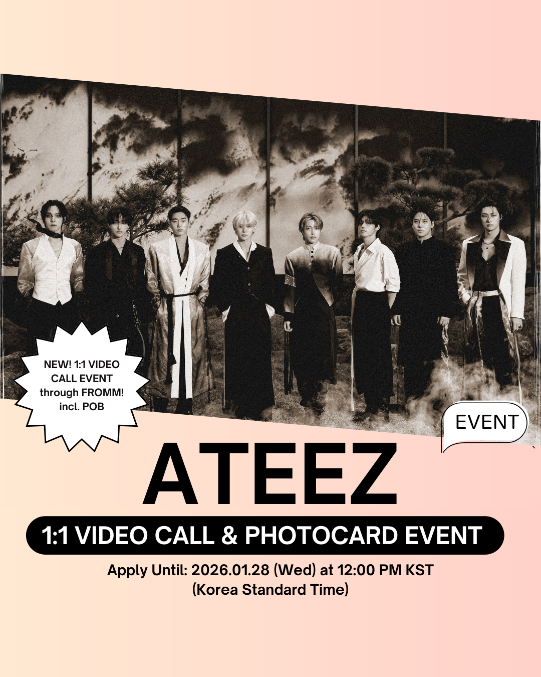 02/07 FROMM 1:1 VIDEO CALL EVENT] ATEEZ – 13TH MINI ALBUM [GOLDEN