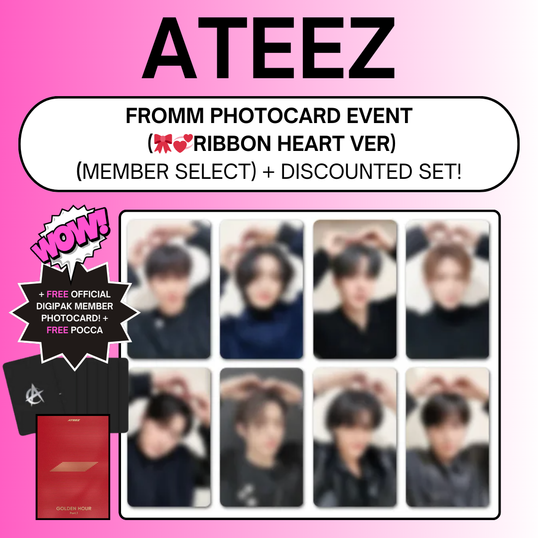 ateez minirecord ribbon コンプリート コールカード ATEEZ Golden