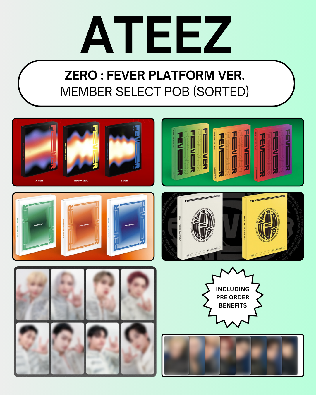 ATEEZ ATEEZ ZERO FEVER Part2 ホンジュン ポラロイド ATEEZ ZERO ATEEZ ATEEZ ZERO FEVER Part2 ホンジュン ポラロイド ATEEZ ZERO