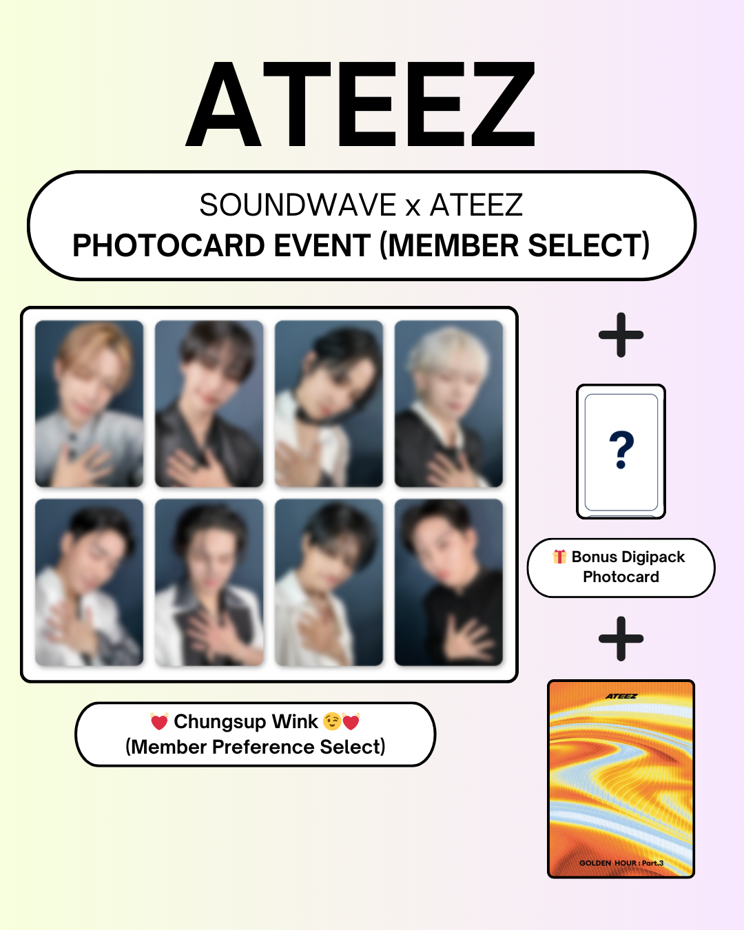 02/13 SOUNDWAVE MEMBER CLAIM POB + BONUS EVENT] ATEEZ – 13TH MINI