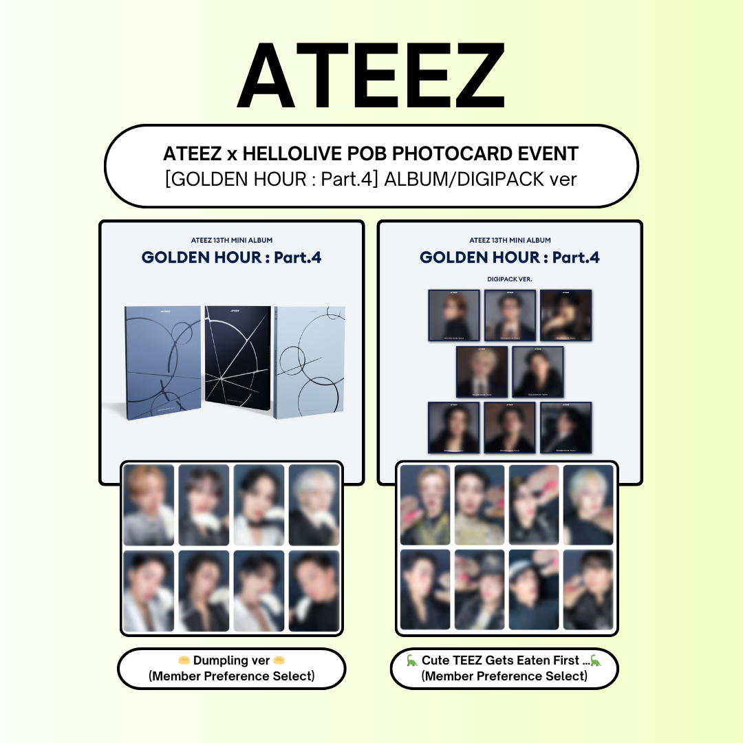 02/05 HELLOLIVE PHOTOCARD EVENT] ATEEZ - 13TH MINI ALBUM [GOLDEN