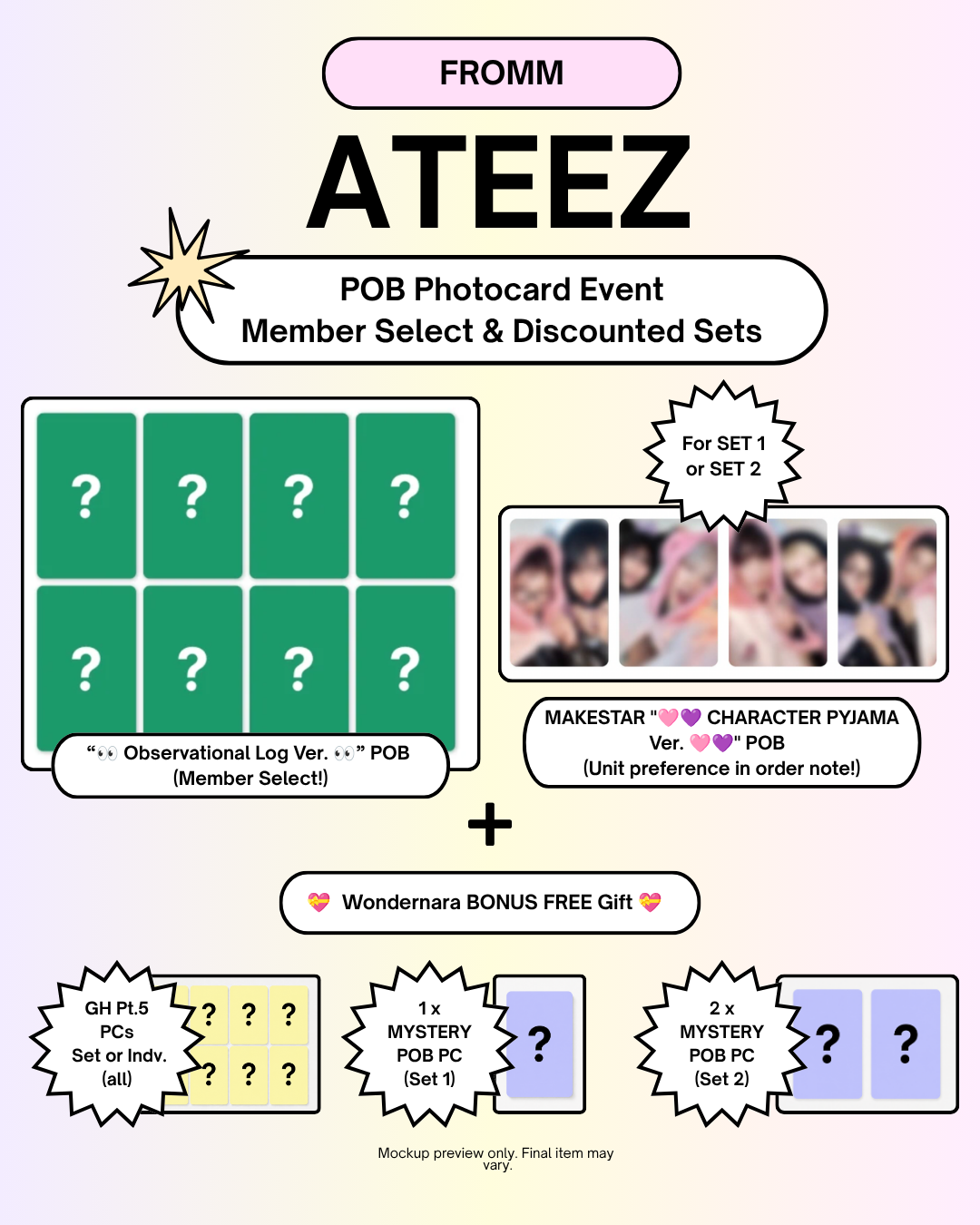 07/25 FROMM MEMBER CLAIM POB + BONUS EVENT] ATEEZ – 14TH MINI