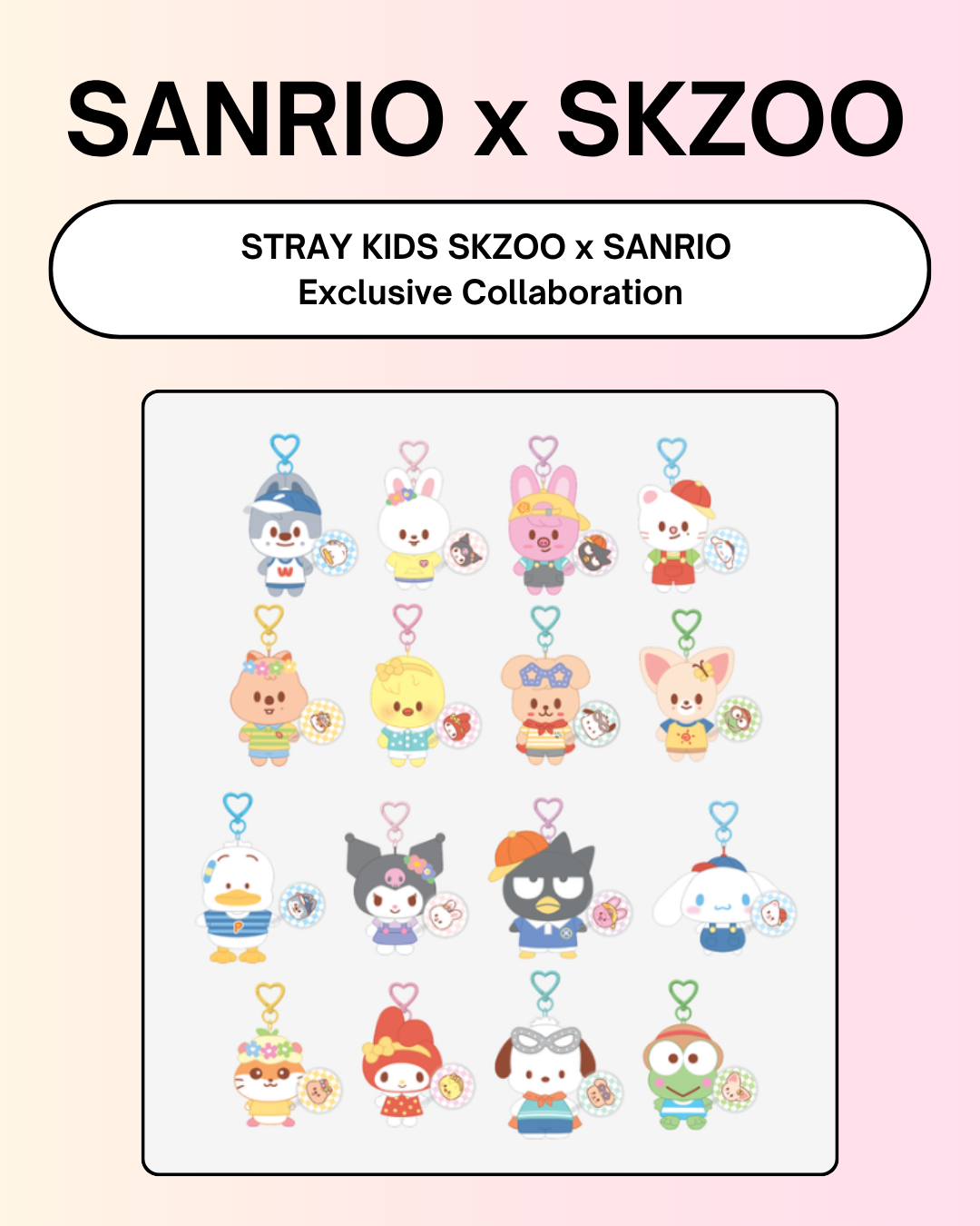 a*n様 skz ソニミュラキドロ 06/24 SKZOO x SANRIO CHARACTERS] Stray Kids - 10CM PLUSH MINI