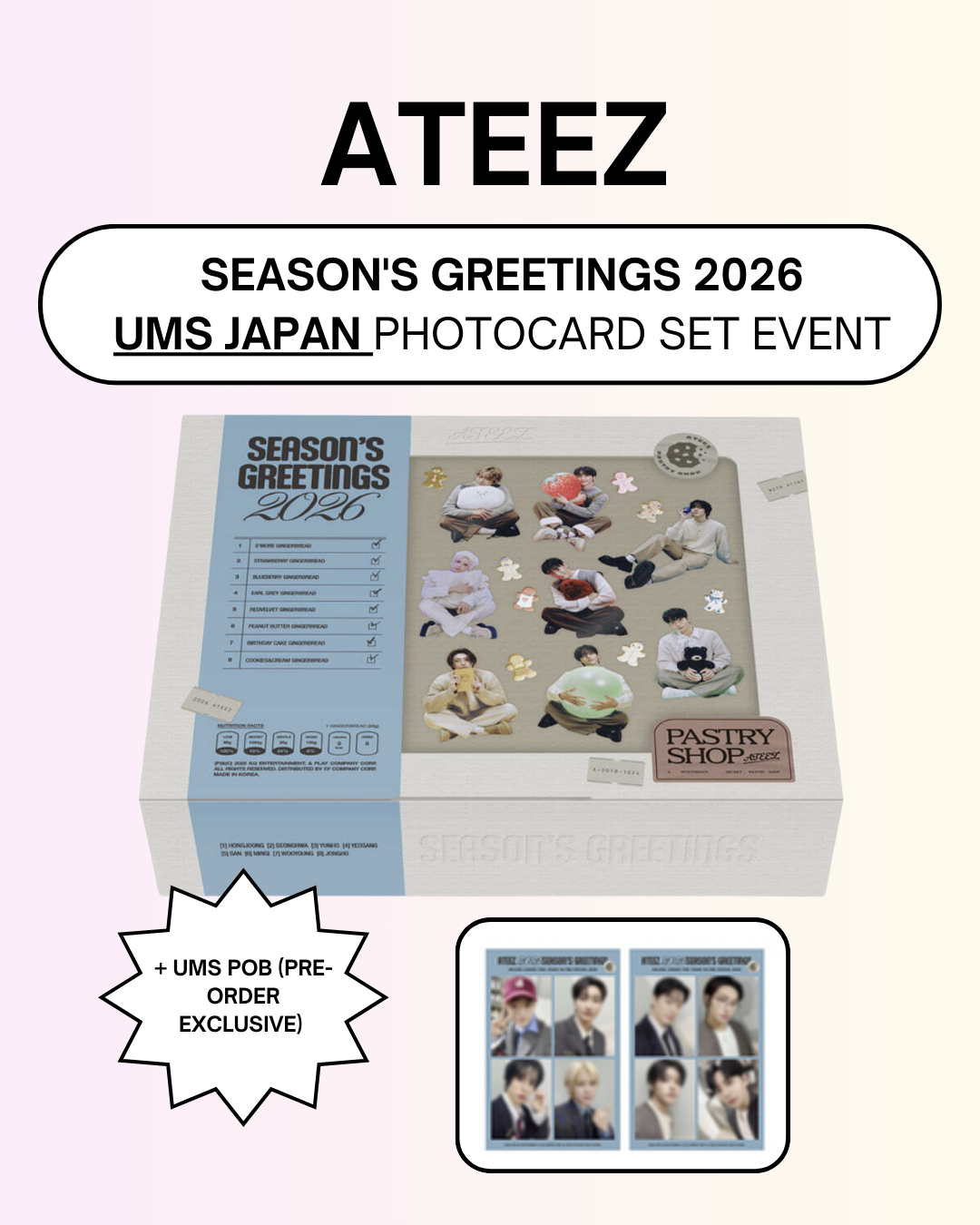 UNIVERSAL MUSIC STORE JAPAN] ATEEZ - 2026 SEASON'S GREETINGS