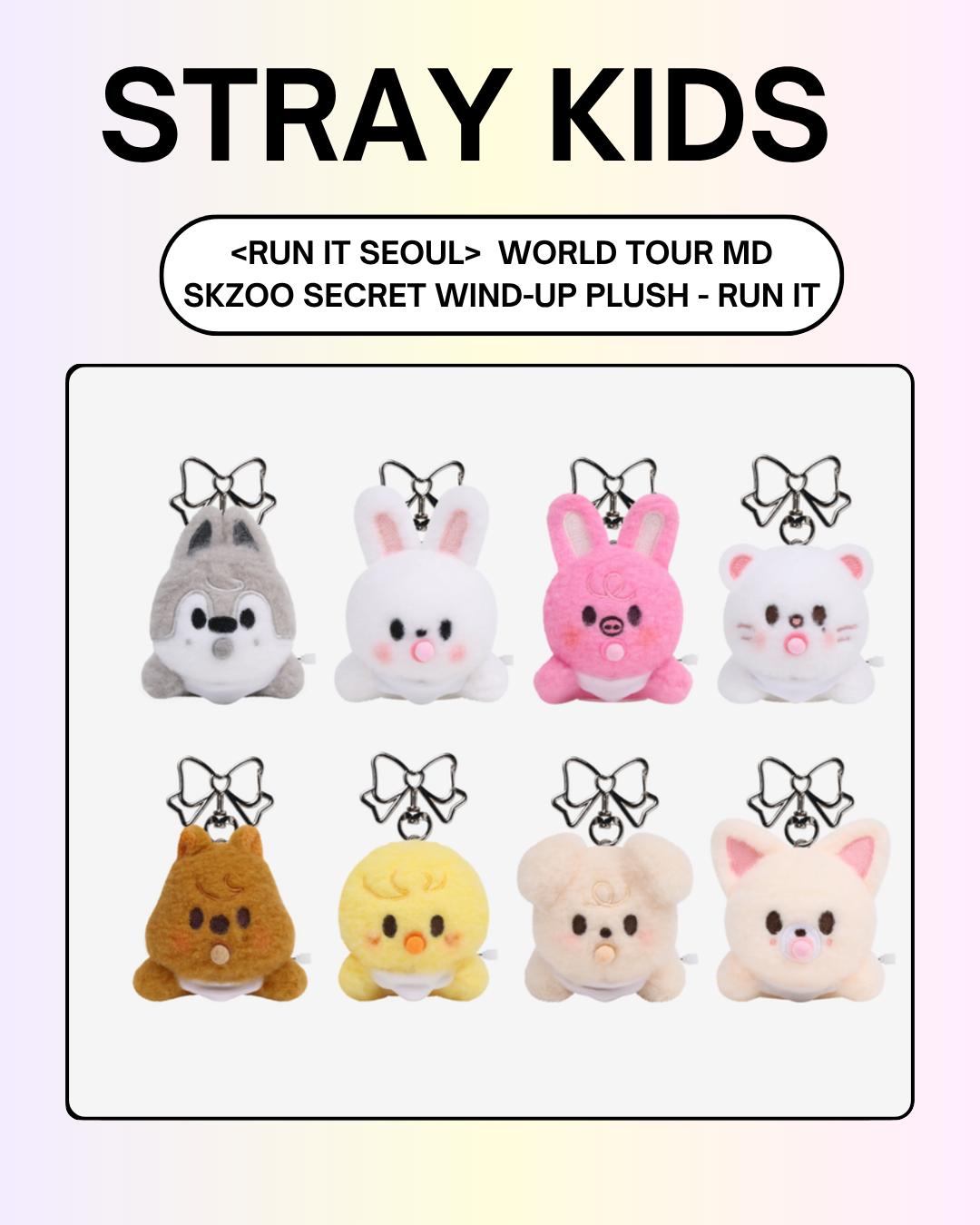 08/05 FANSSHOP × STRAY KIDS] SKZOO SECRET WIND-UP PLUSH (PRE-ORDER
