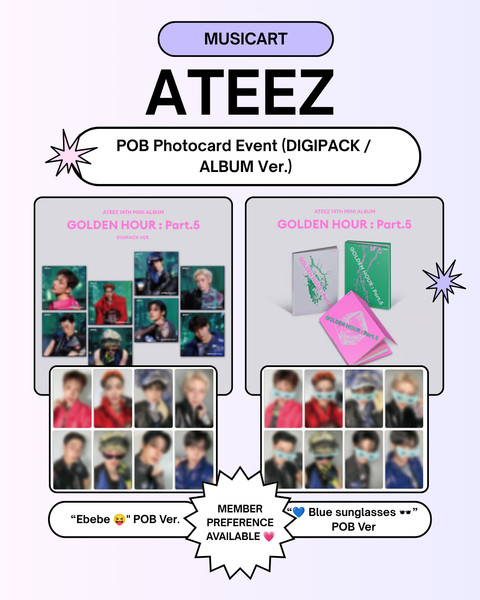 06/25 MUSICART PHOTOCARD EVENT] ATEEZ - 14TH MINI ALBUM [GOLDEN