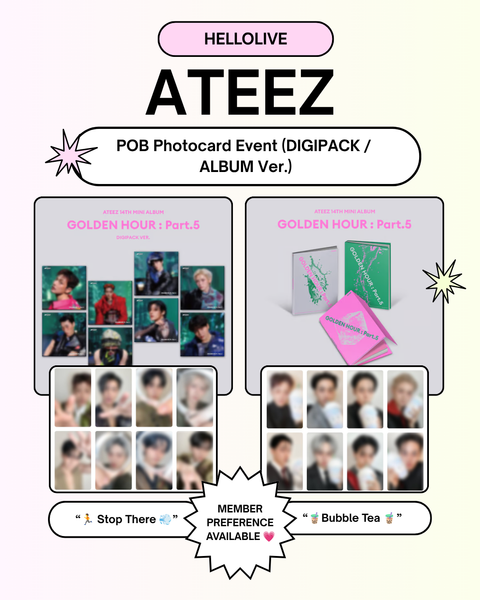 06/25 HELLOLIVE PHOTOCARD EVENT] ATEEZ - 14TH MINI ALBUM [GOLDEN