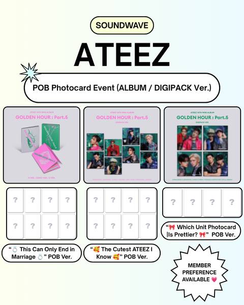 06/25 SOUNDWAVE PHOTOCARD EVENT] ATEEZ - 14TH MINI ALBUM [GOLDEN