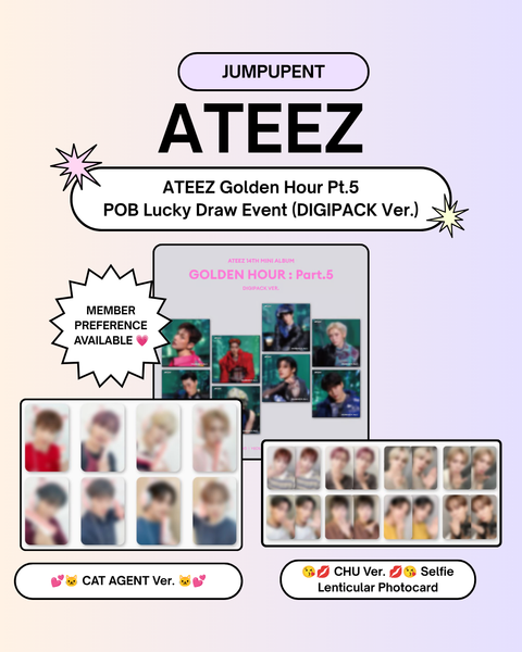 ATEEZ golden hour Part.5 JUMPUP ラキドロ 07/26 JUMPUP LUCKY DRAW EVENT] ATEEZ - 14TH MINI ALBUM [GOLDEN