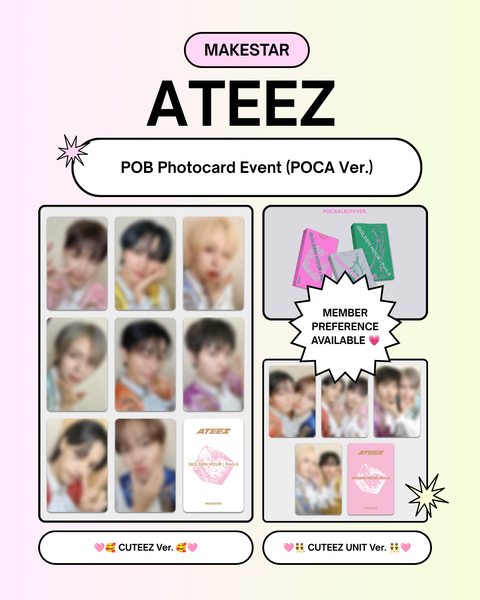 [08/01 MAKESTAR POB EVENT] ATEEZ - 14TH MINI ALBUM [GOLDEN HOUR : Part.5] (POCA VER.) (PREORDER)