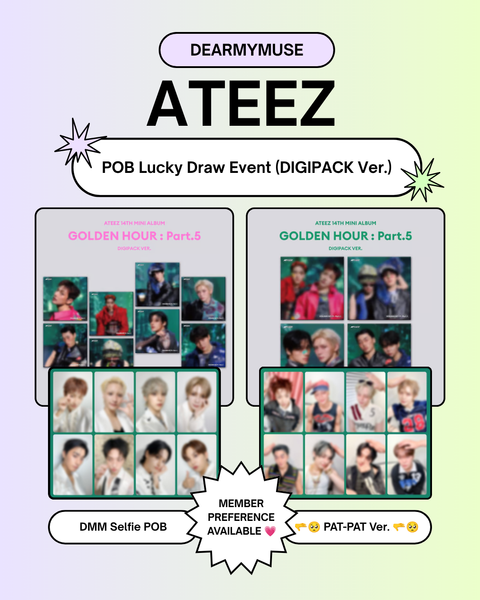 [08/04 DEARMYMUSE LUCKY DRAW EVENT] ATEEZ - 14TH MINI ALBUM [GOLDEN HOUR : Part.5] (DIGIPACK VER.) (PREORDER)