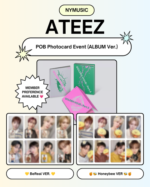 [08/08 NYMUSIC LUCKY DRAW EVENT] ATEEZ - 14TH MINI ALBUM [GOLDEN HOUR : Part.5] (ALBUM VER.) (PREORDER)