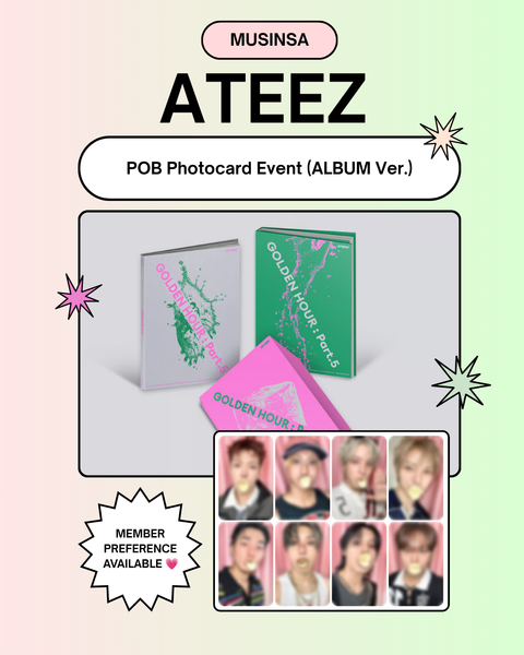 07/09 MUSINSA POB EVENT] ATEEZ - 14TH MINI ALBUM [GOLDEN HOUR