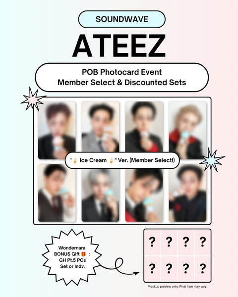 07/04 SOUNDWAVE MEMBER CLAIM POB + BONUS EVENT] ATEEZ – 14TH MINI