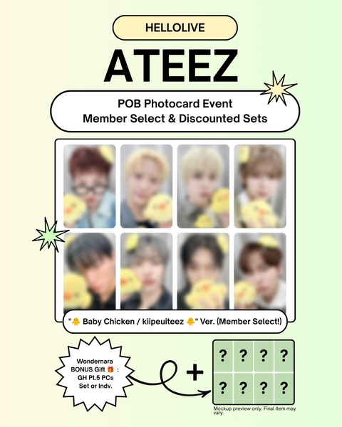 07/05 HELLOLIVE MEMBER CLAIM POB + BONUS EVENT] ATEEZ – 14TH MINI