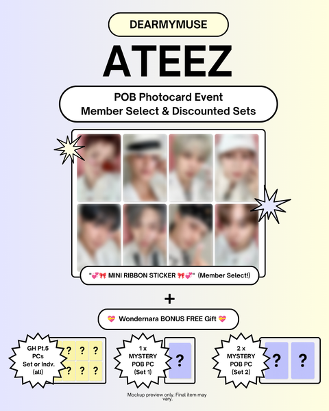 [07/14 DEARMYMUSE MEMBER CLAIM POB + BONUS EVENT] ATEEZ – 14TH MINI ALBUM [GOLDEN HOUR : Part.5] (PRE-ORDER)