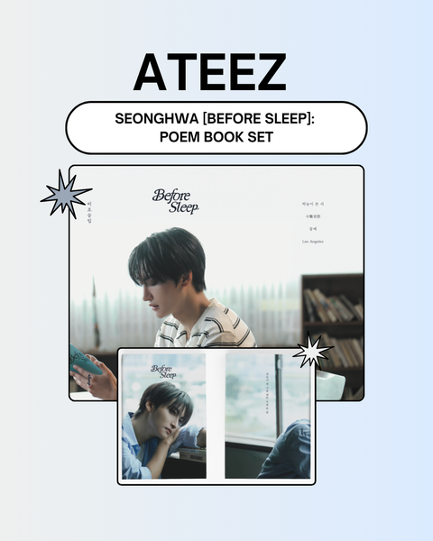 [07/18 DINGO x ATEEZ SEONGHWA] SEONGHWA [BEFORE SLEEP]: POEM BOOK SET (PRE-ORDER)