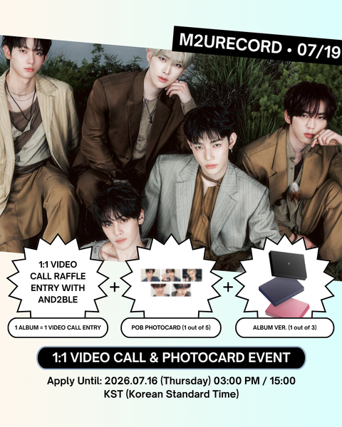 [07/19 1:1 M2URECORD VIDEO CALL EVENT] AND2BLE – 1ST MINI ALBUM [SEQUENCE 01: CURIOSITY] (ALBUM) (PRE-ORDER)