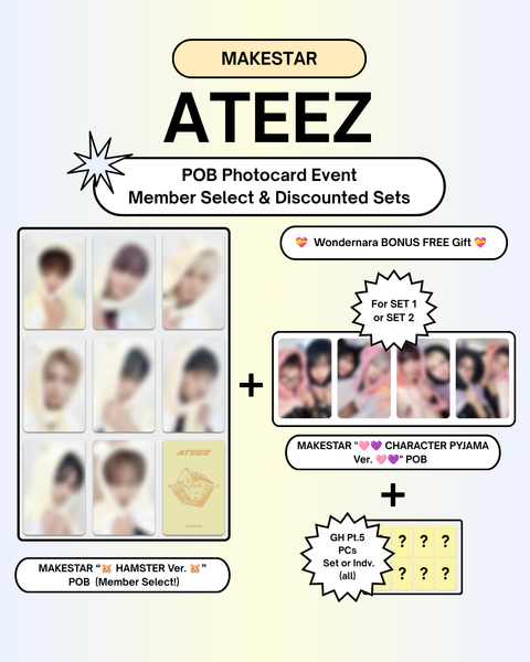 [07/26 MAKESTAR MEMBER CLAIM POB + BONUS EVENT] ATEEZ – 14TH MINI ALBUM [GOLDEN HOUR : Part.5] (PRE-ORDER)