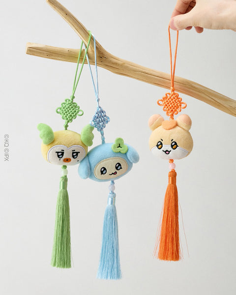 BOK-TEEZ colorful tassel keyring assortment