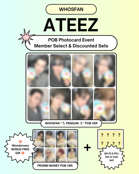 [09/16 WHOSFAN MEMBER CLAIM POB + BONUS EVENT] ATEEZ – 14TH MINI ALBUM [GOLDEN HOUR : Part.5] (PRE-ORDER)