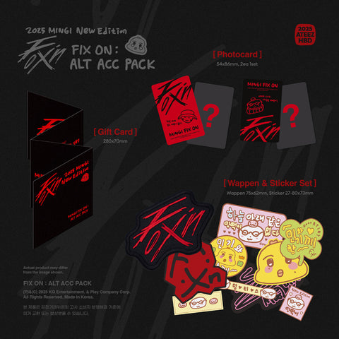 [MINGI 2025 BIRTHDAY MD] - [MINGI] : FIX ON:ALT ACC Pack (PRE-ORDER)