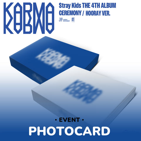 [08/21 PHOTOCARD EVENT] STRAY KIDS – KARMA (ALBUM: CEREMONY VER., HOORAY VER.) + PRE-ORDER BENEFIT (PRE-ORDER)