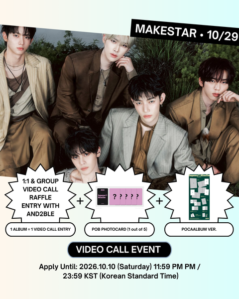 [10/29 MAKESTAR VIDEO CALL EVENT] AND2BLE – 1ST MINI ALBUM [SEQUENCE 02: ATTRACTION] (POCAALBUM) (PRE-ORDER)