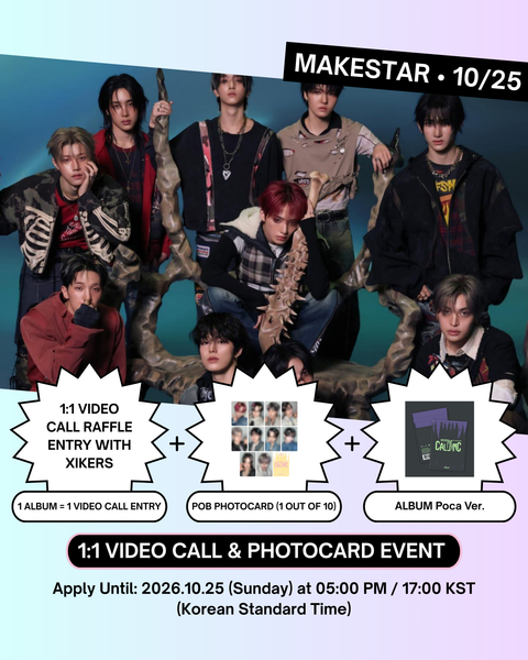 [11/03 MAKESTAR 1:1 VIDEO CALL EVENT] XIKERS - 8TH MINI ALBUM [ROUTE ZERO : The CALLING] (POCAALBUM) (PRE-ORDER)