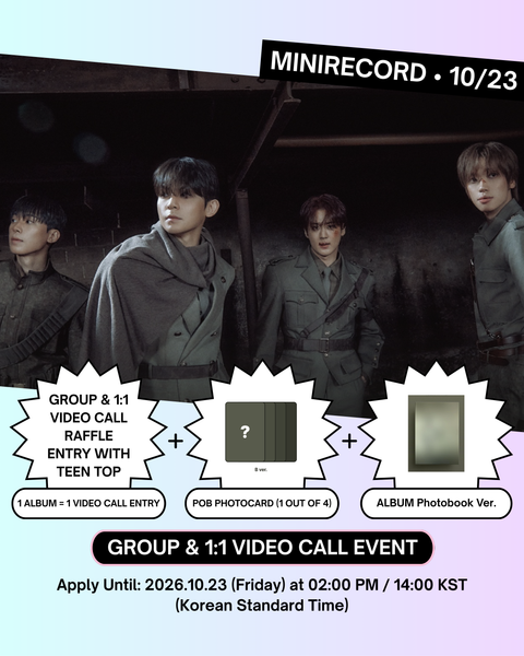 [11/07 MINIRECORD GROUP & 1:1 VIDEO CALL EVENT] TEEN TOP - 11TH EP [DON'T STOP] (Photobook Ver.) (PRE-ORDER)