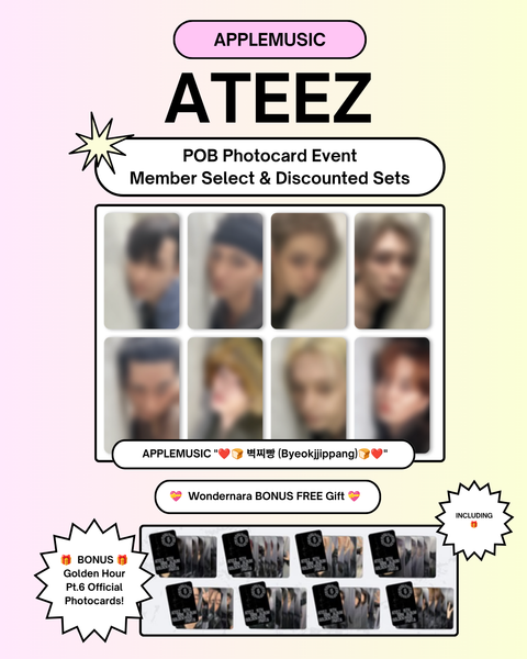 [11/13 APPLEMUSIC MEMBER CLAIM POB + BONUS EVENT] ATEEZ – 15TH MINI ALBUM [GOLDEN HOUR : Part.6] (PRE-ORDER)