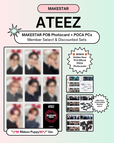 [11/15 MAKESTAR MEMBER CLAIM POB + BONUS EVENT] ATEEZ – 15TH MINI ALBUM [GOLDEN HOUR : Part.6] (PRE-ORDER)