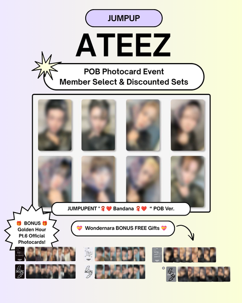 [11/16 JUMPUP MEMBER CLAIM POB + BONUS EVENT] ATEEZ – 15TH MINI ALBUM [GOLDEN HOUR : Part.6] (PRE-ORDER)