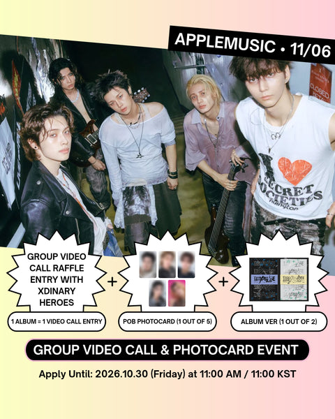 [11/06 APPLEMUSIC GROUP VIDEO CALL EVENT] XDINARY HEROES - 9TH MINI ALBUM [IMPULSE] (BACKSTAGE VER. / BAND OF OUTSIDERS VER.) (PRE-ORDER)