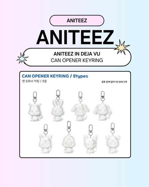 09/06 ANITEEZ IN DEJA VU] ATEEZ - CAN OPENER KEYRING (PRE-ORDER