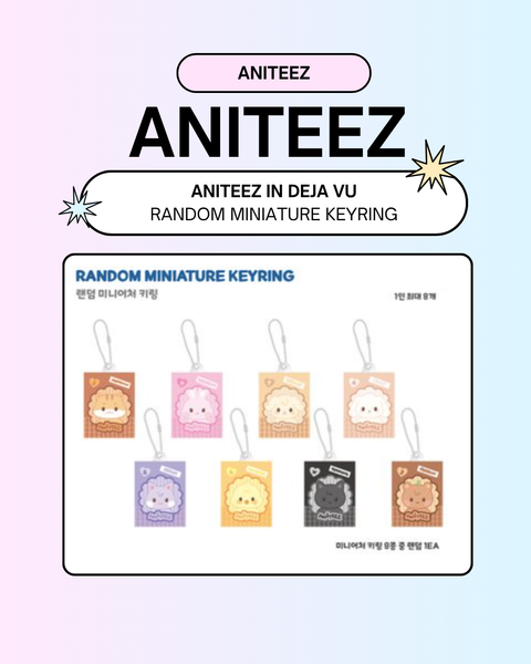 09/06 ANITEEZ IN DEJA VU] ATEEZ - RANDOM MINIATURE KEYRING (PRE